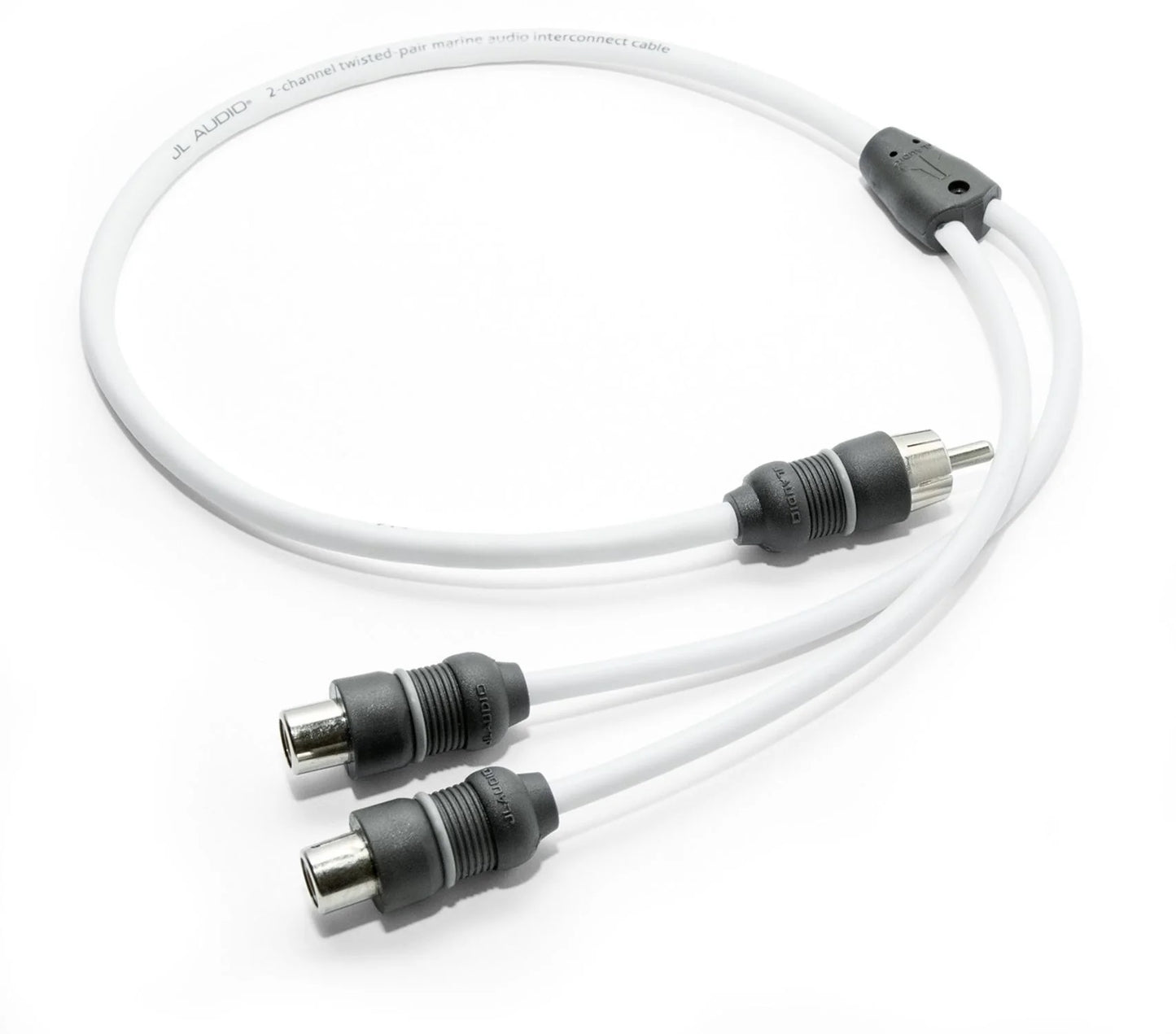 JL Audio Marine Y-Adapter 1 Wtron Male Plug, 2 FeMale Jacks