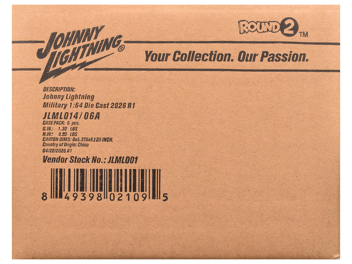 "Military" Set A of 6 pcs 2026 Release 1 Limited Edition 1/64 Diecast Cars