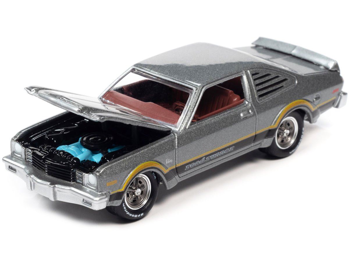 1976 Plymouth Volare Road Runner Silver Cloud Stripes OK Used Cars 1/64 Diecast