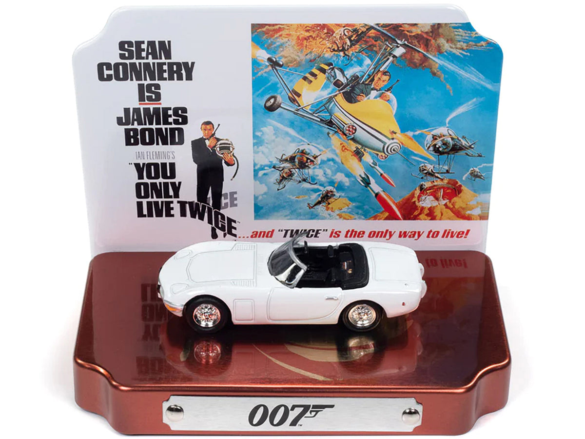 1967 Toyota 2000 GT Convertible RHD 007 Movie Collectible Tin Display 1/64