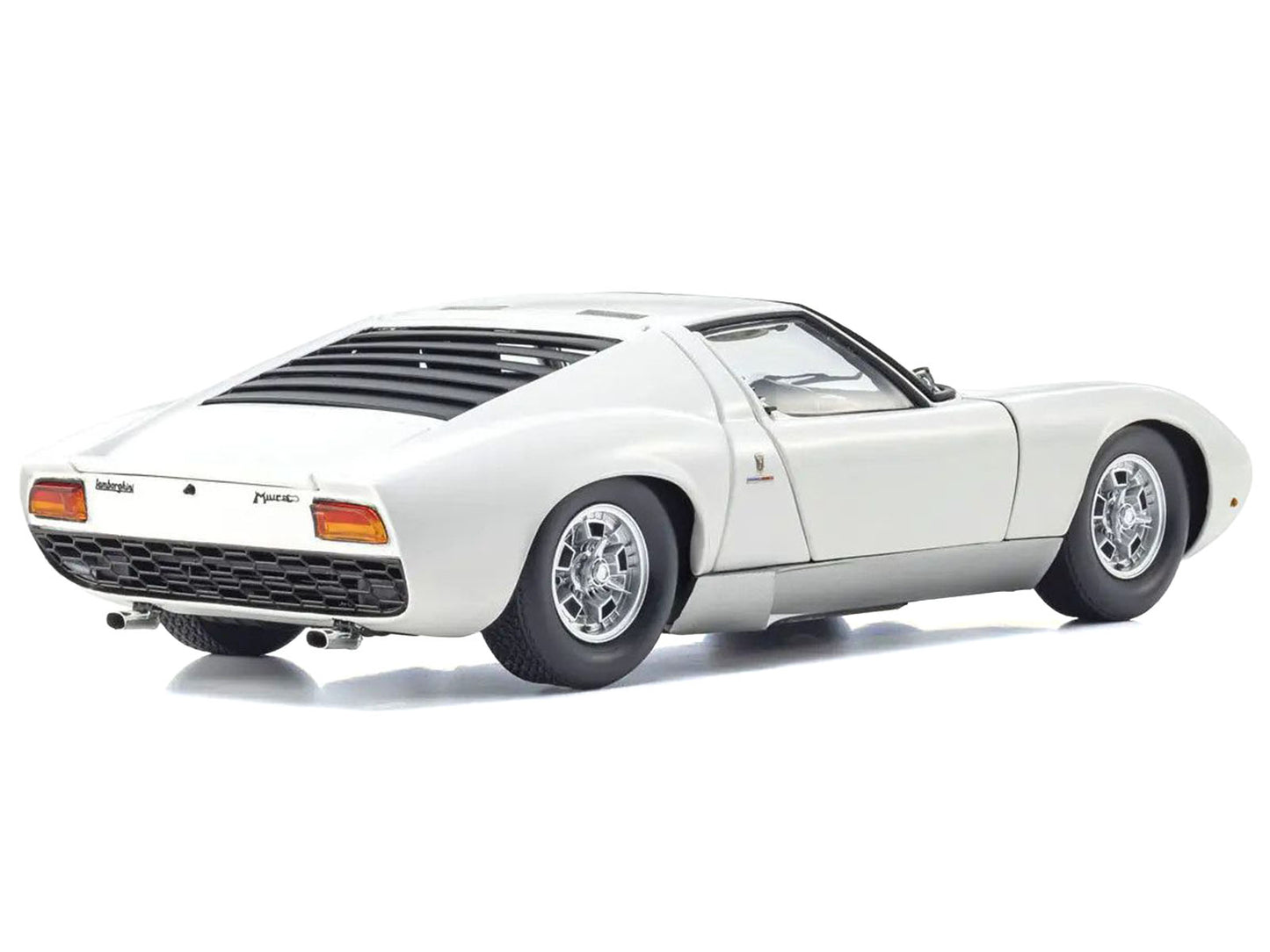Lamborghini Miura P 400 White 1/18 Diecast Model Car by Kyosho