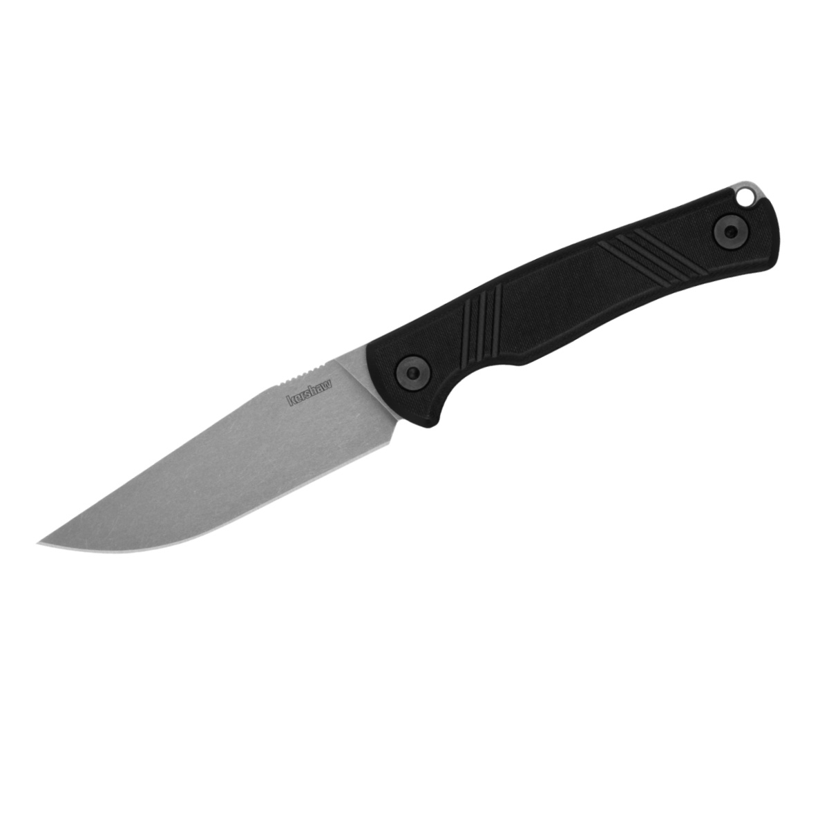 Kershaw Pack Mule Fixed Blade Clip Point Field Knife with G10 Handle and Kydex Sheath - Black