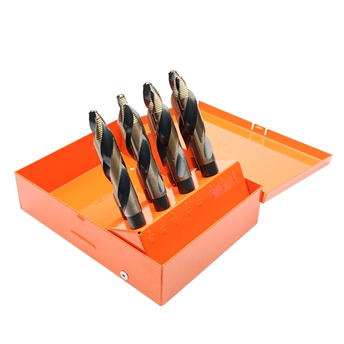 KnKut KnKut 8 Piece Step Point 1/2" Reduced Shank Drill Bit Set 9/16"-1" by
