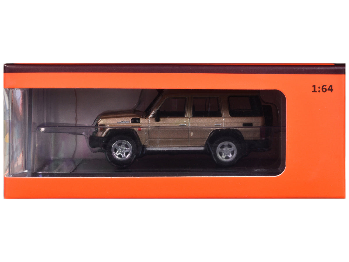 Toyota Land Cruiser (J76) Gold Metallic 1/64 Diecast by GCD