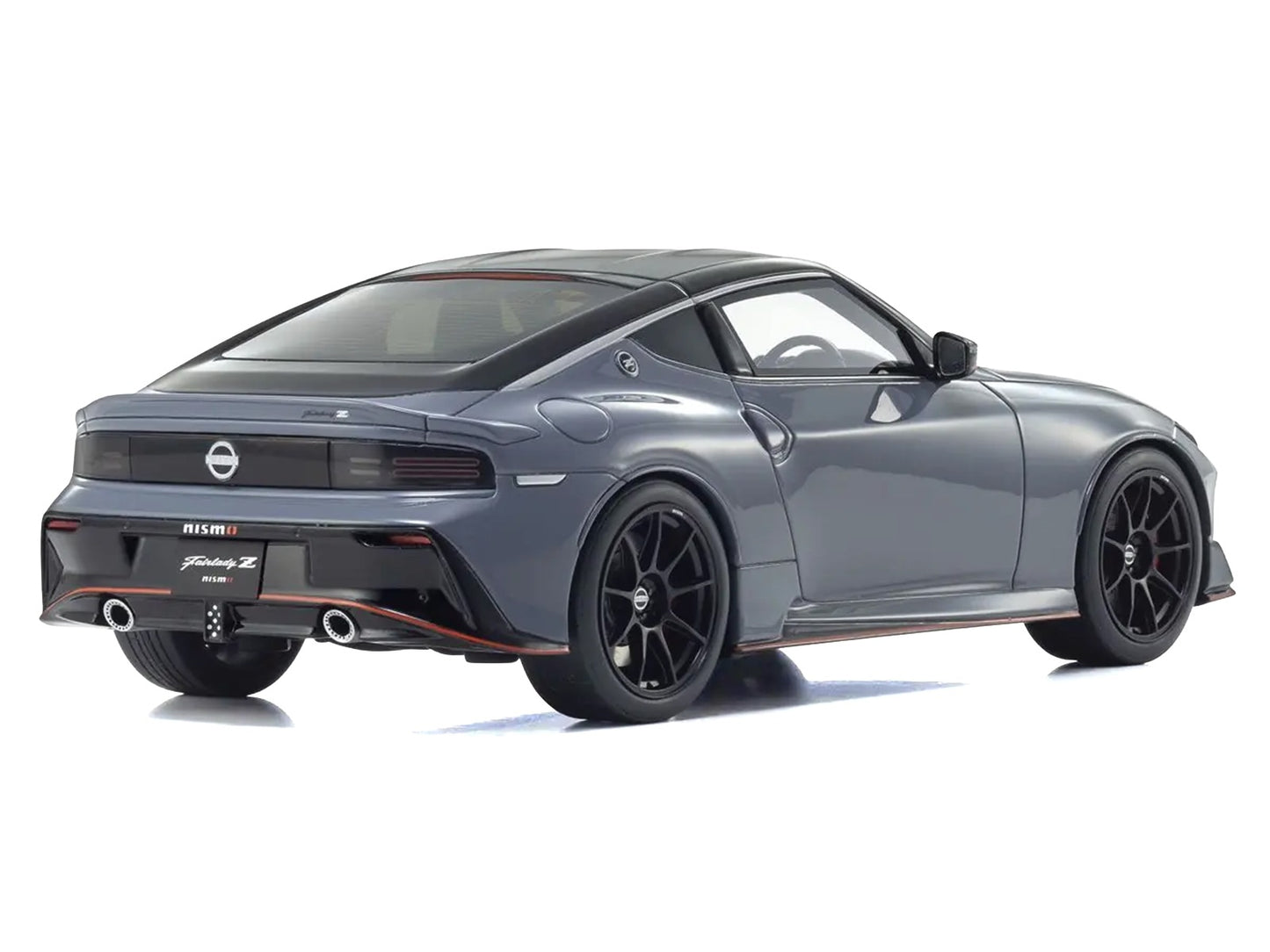 Nissan Fairlady Z NISMO RHD (Right Hand Drive) Gray with Black Top 1/18 Model Car by Kyosho