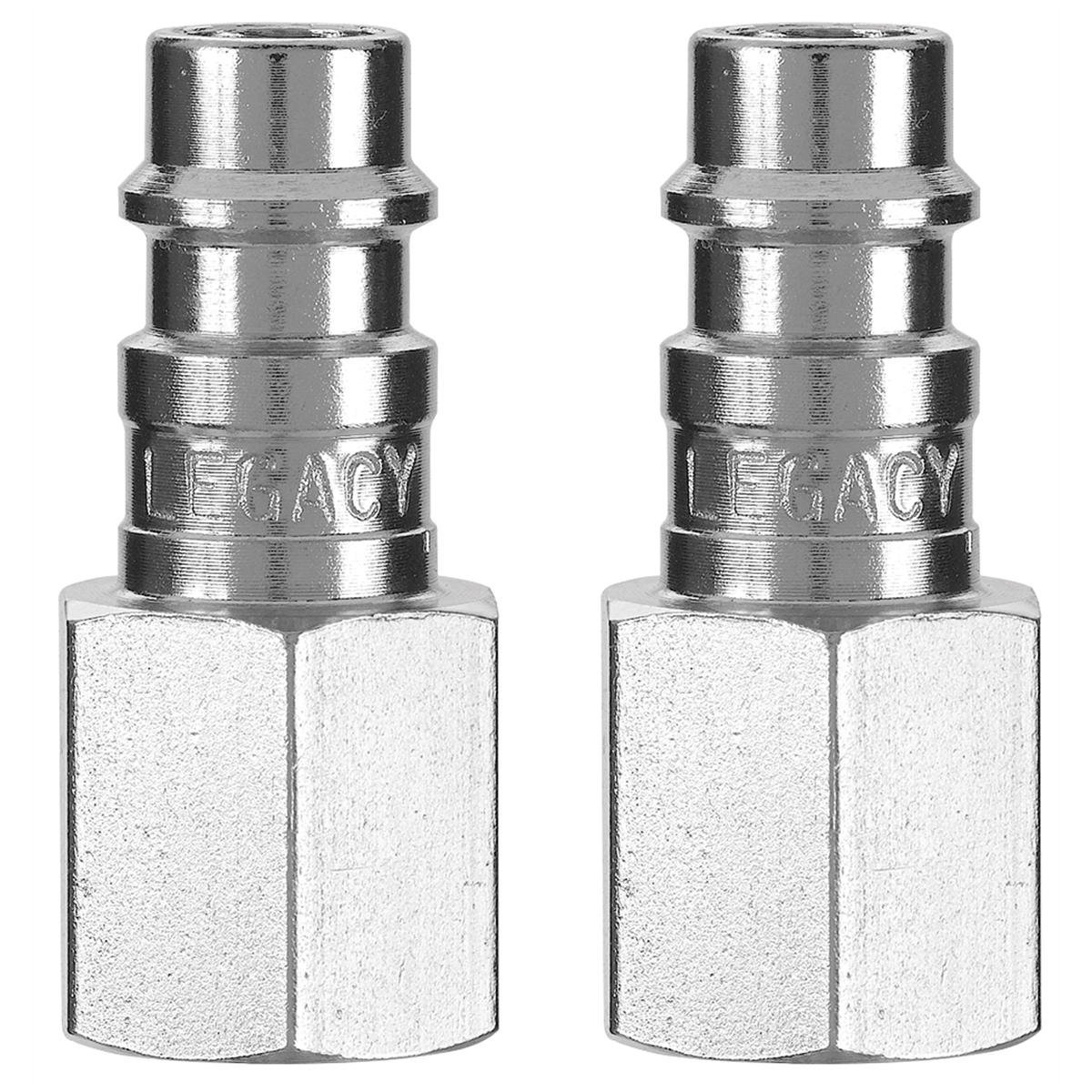 Legacy Manufacturing Flexzilla Pro High Flow Plug, 1/4" Body, 1/4" FNPT, 2-Pack