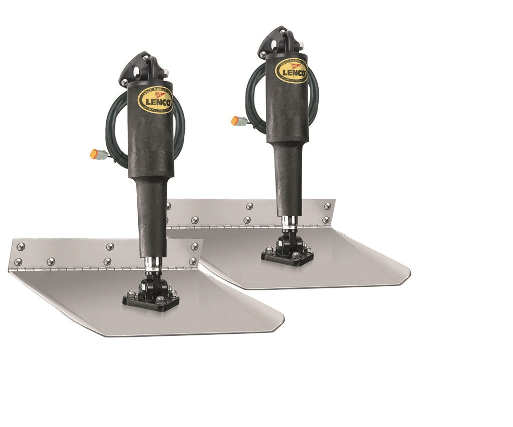 Lenco 12inx12in Standard Mount Trim Wtron Tab Kit 12v Requires Switch