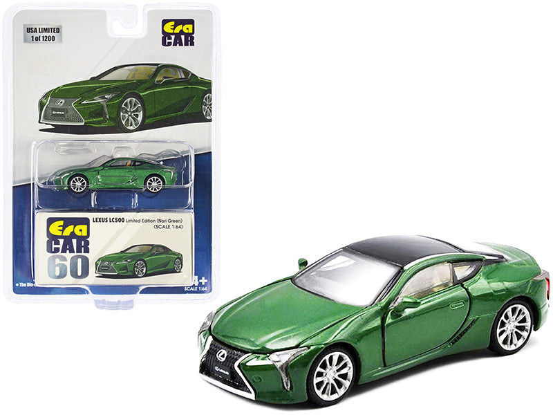 Lexus LC500 Nori Green Metallic with Black Top Limited Ed. 1200 pcs 1/64 Diecast