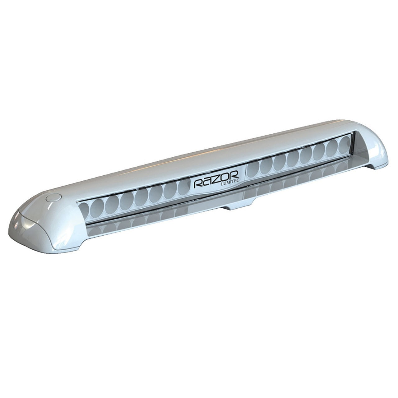 Lumitec Razor Spot Light Bar Flush Wtron Mount White LED White Housing 12/24v