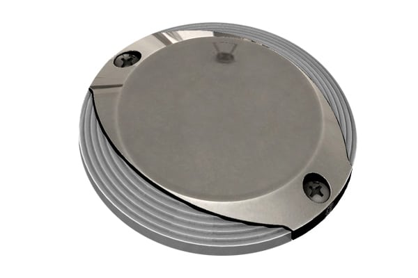Lumitec Scallop Pathway Light Warm Wtron White 10-30vDC Stainless Steel Housing
