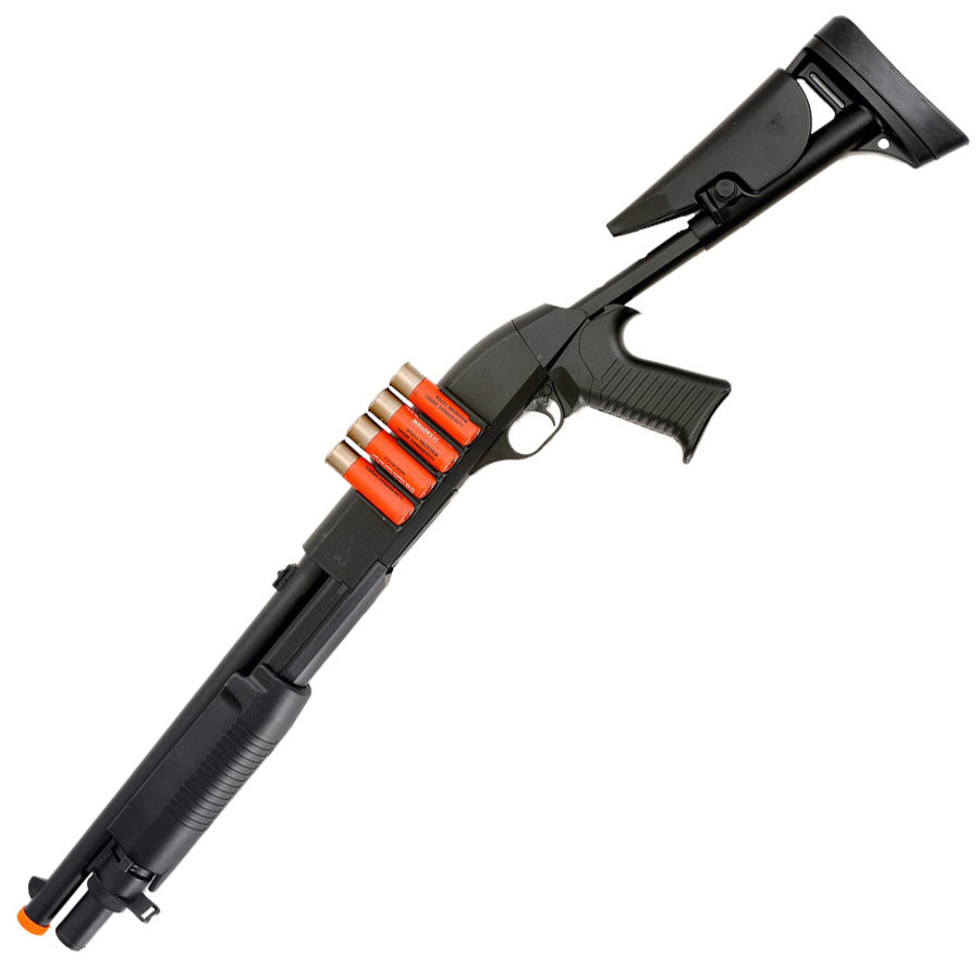 Spring M183A3 Shotgun FPS-380, With Shell BB Holders, Airsoft Gun