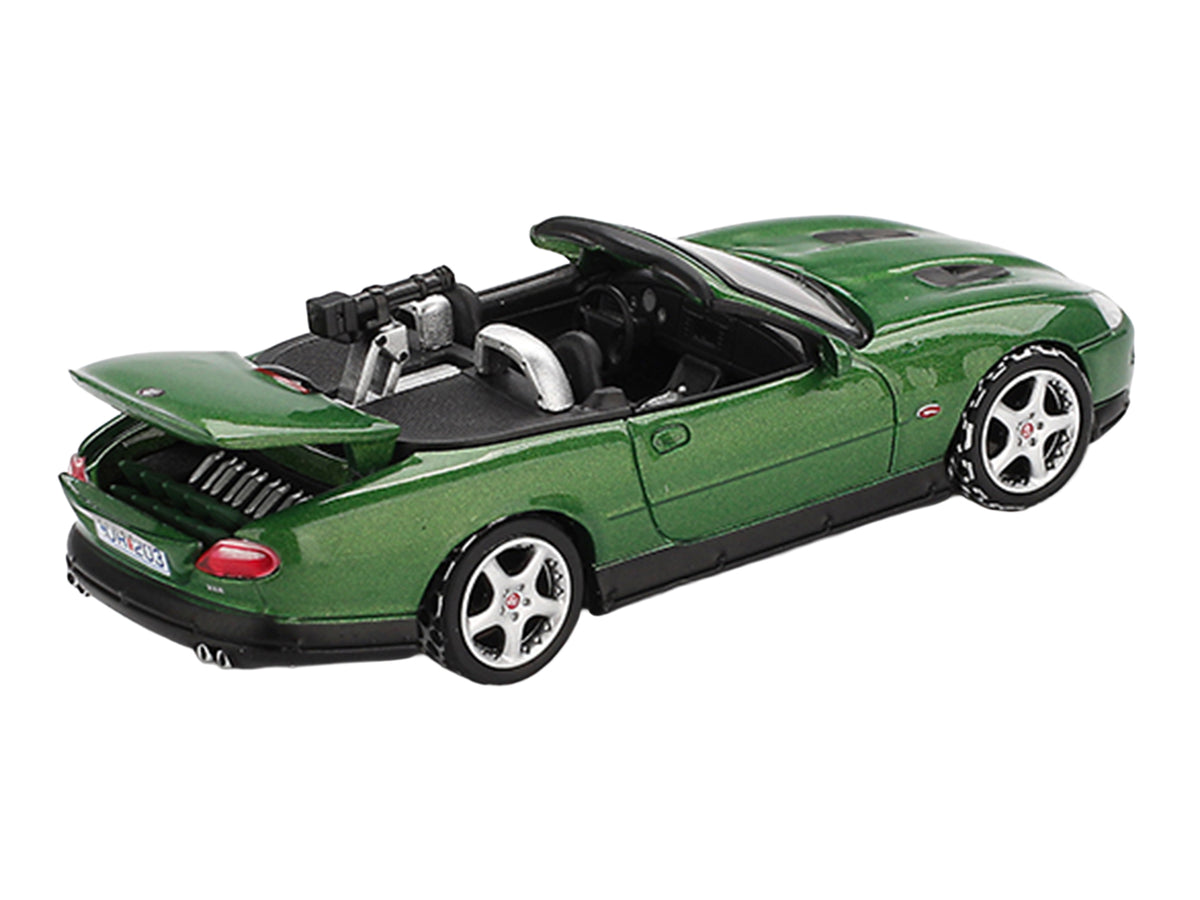 Jaguar XKR Green Metallic 007 James Bond "Die Another Day" (2002) Movie Limited Edition 1/64 Diecast Model Car by Mini GT