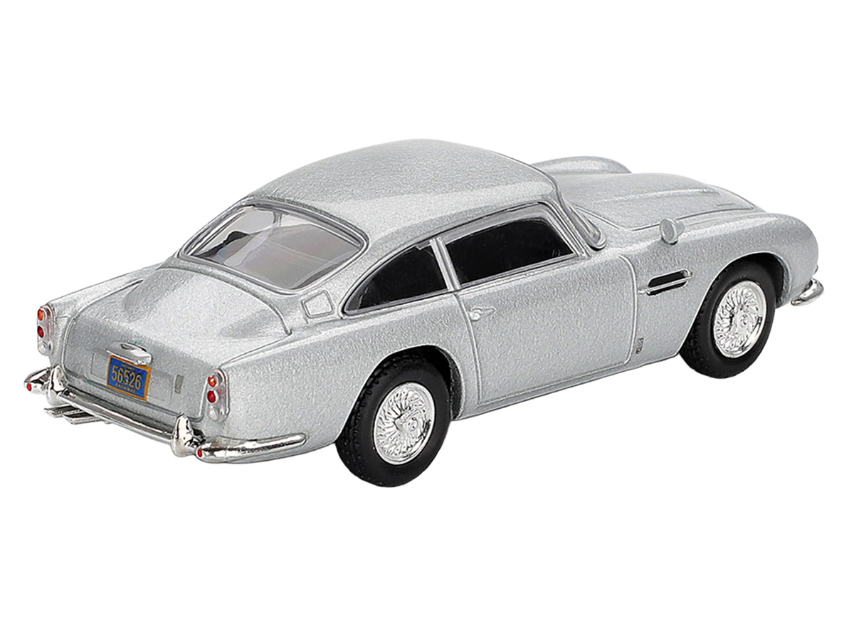 Aston Martin DB5 Birch Silver Metallic 007 1/64 Diecast Model Car - Mini GT