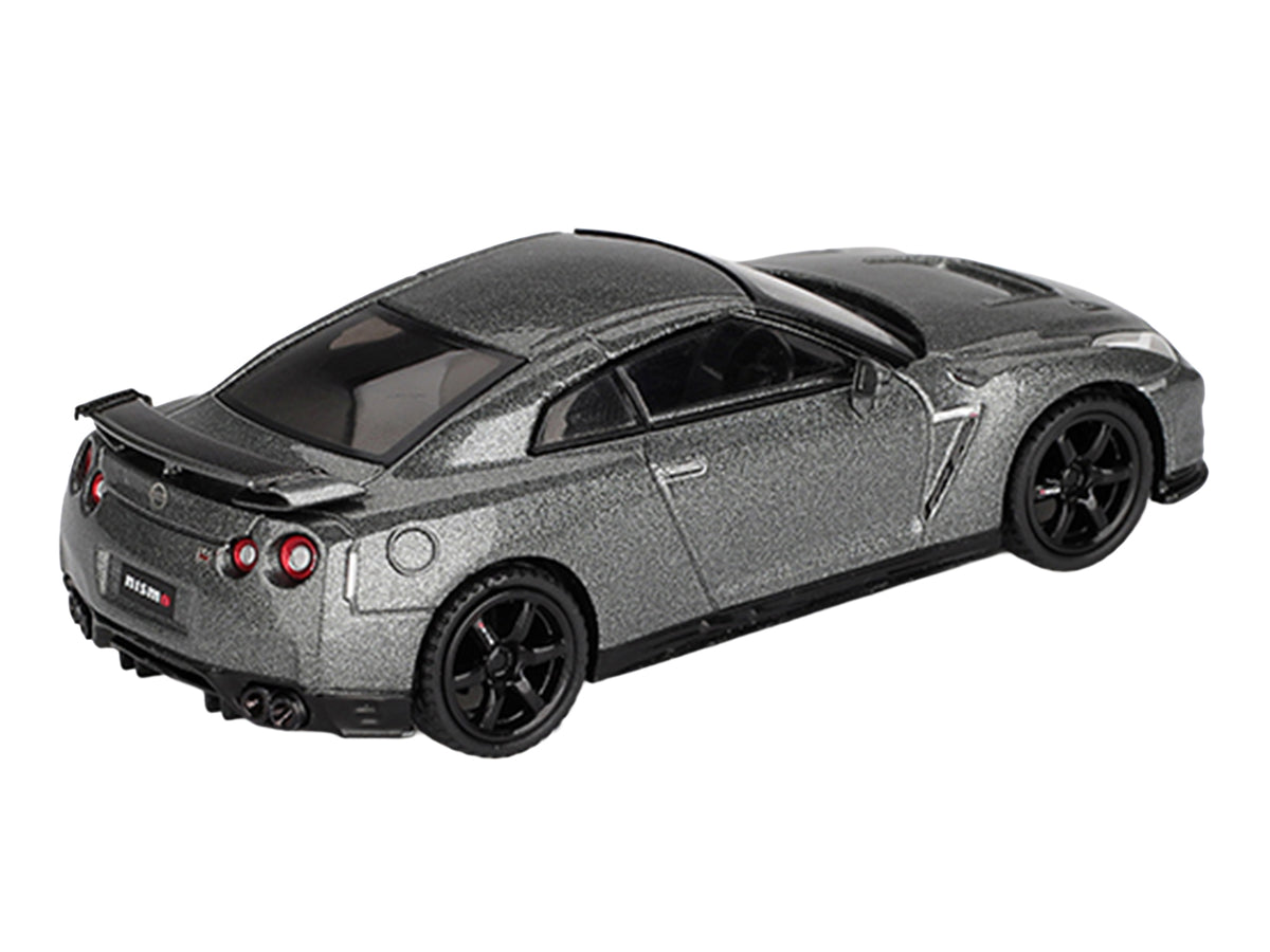 Nissan GT-R Nismo R35 CRS Version RHD (Right Hand Drive) Dark Metal Gray Metallic Limited Edition 1/64 Diecast Model Car by Mini GT