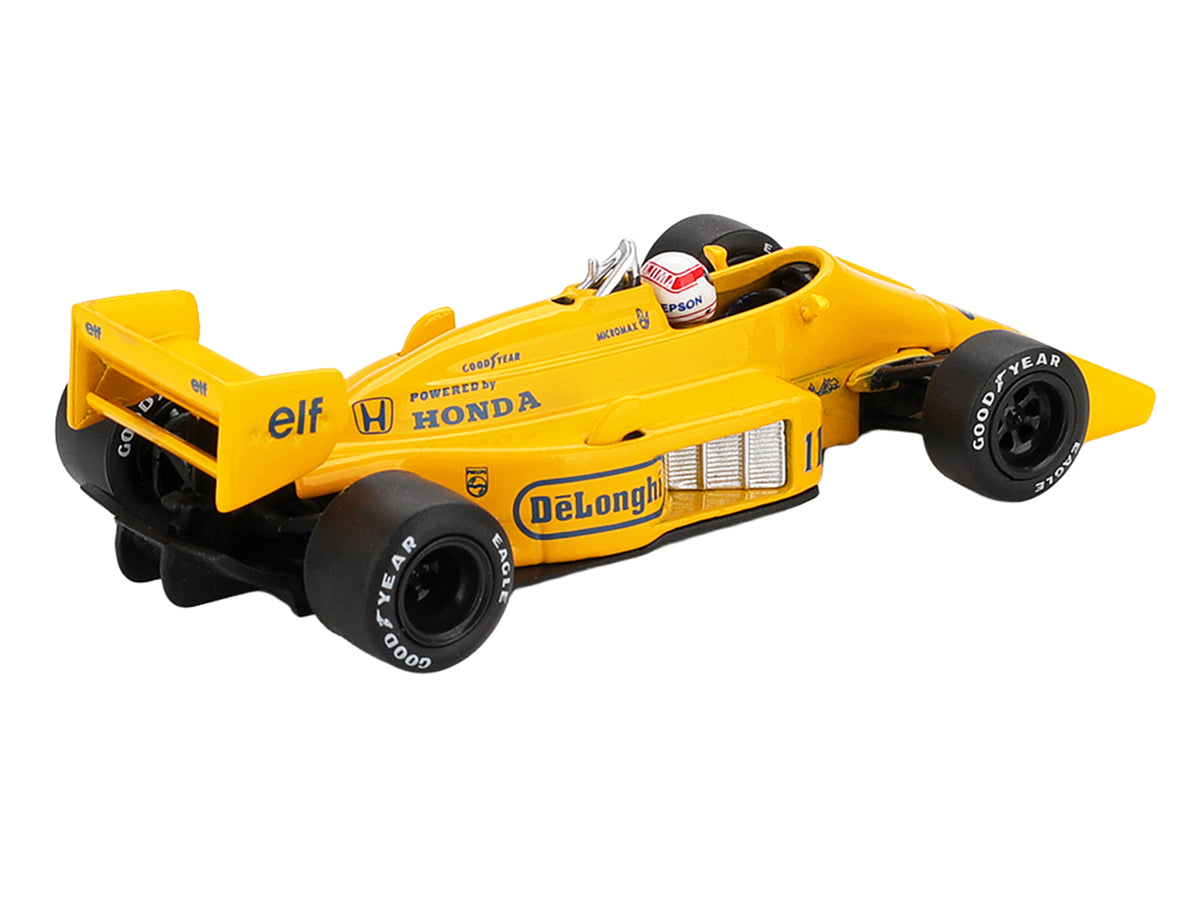 Lotus 99T #11 Satoru Nakajima Formula One F1 1/64 Scale Figure Set - Mini GT