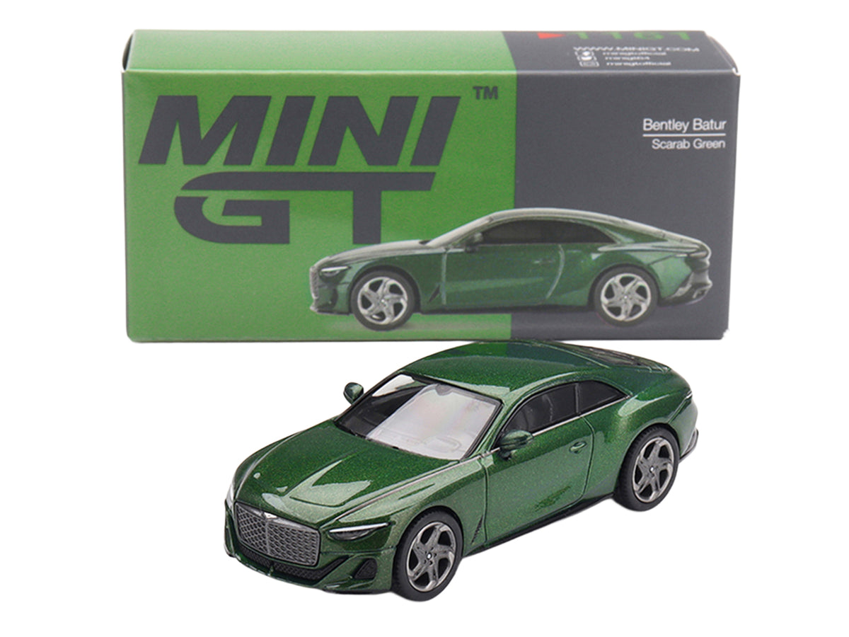 Bentley Batur Scarab Green Metallic 1/64 Diecast Model Car - Mini GT