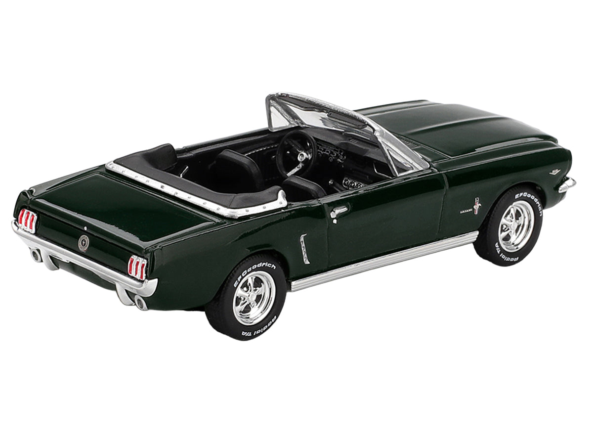 1964 Ford Mustang Convertible Highland Green Limited Edition 1/64 Diecast Model Car by Mini GT