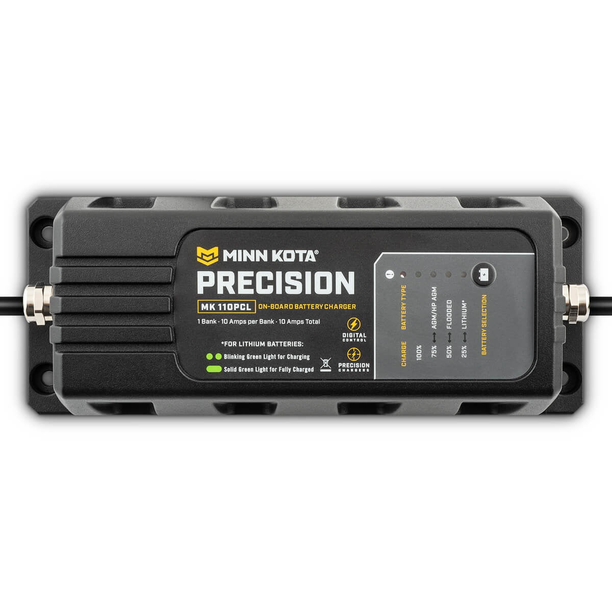 Minn Kota MK110PCL Precision Wtron Charger 1 Bank 10 Amps