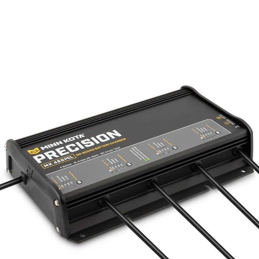 Minn Kota MK460PCL Precision Wtron Charger 4 Bank 15 Amps