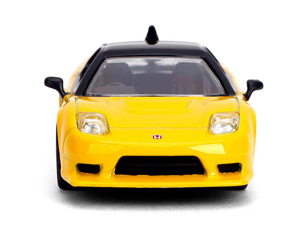 1995 Honda NSX-R GT RHD Yellow with Black Top "Collection" Series 1/64 Diecast