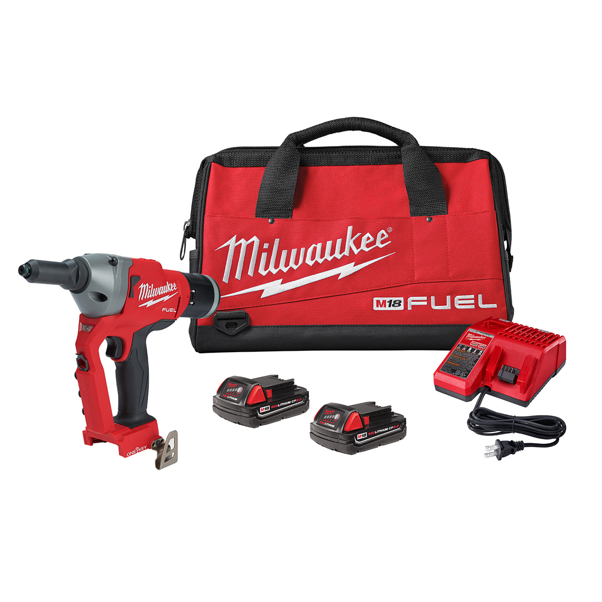 Milwaukee Tool M18 FUEL 1/4" Blind Rivet Tool w/ ONE-KEY Kit
