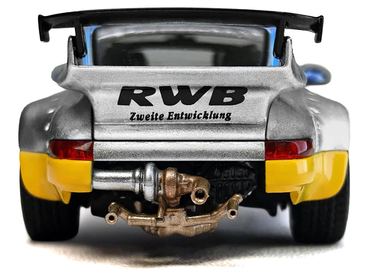 RWB 964 #7 Silver Metallic with Stripes 1/64 Diecast by Model Model