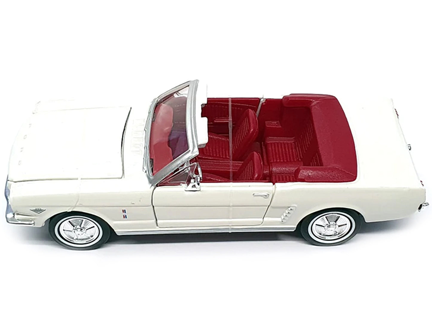1964 1/2 Ford Mustang Convertible White with Red Interior James Bond 007 "Goldfinger" (1964) Movie "James Collection" Series 1/24 Diecast Model Car by Motormax <h2>1964 Motormax</h2> <p>High-quality p
