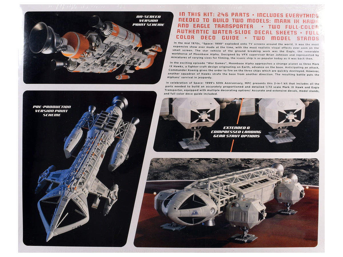 Skill 2 Model Kit Eagle Hawk War Games Edition Space: 1999 1/72 Scale Model