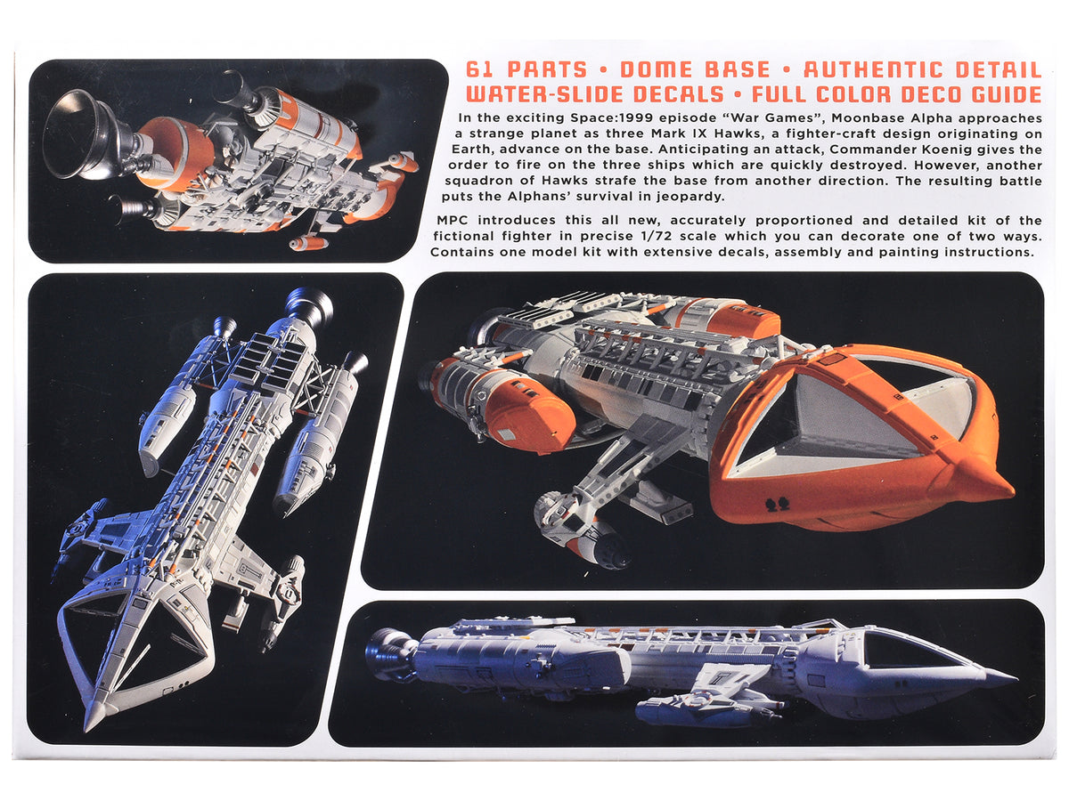 Skill 2 Model Kit Hawk Mark IX Spacecraft "Space: 1999" 1/72 Scale Model by MPC