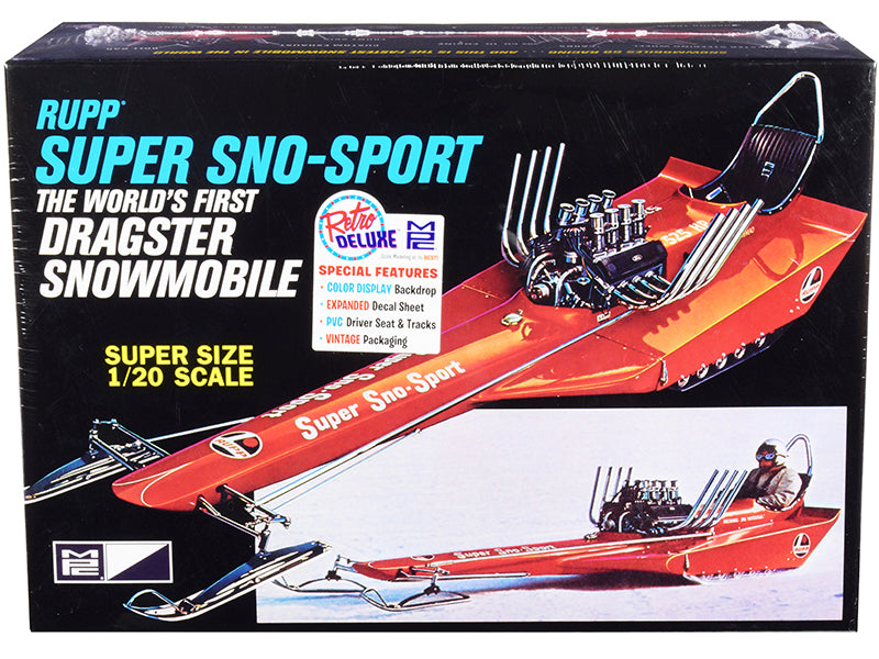 Skill 2 Model Kit Rupp Super Sno-Sport Snowmobile Dragster 1/20 Scale Model