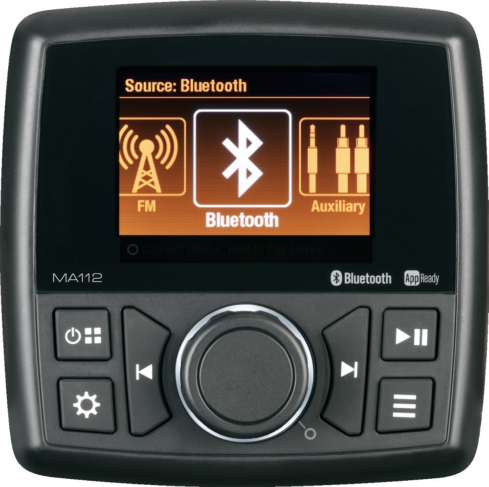 Marine Audio MA112 Stereo AM/FM/USB Wtron with Bluetooth 160 Watts - 4x40w