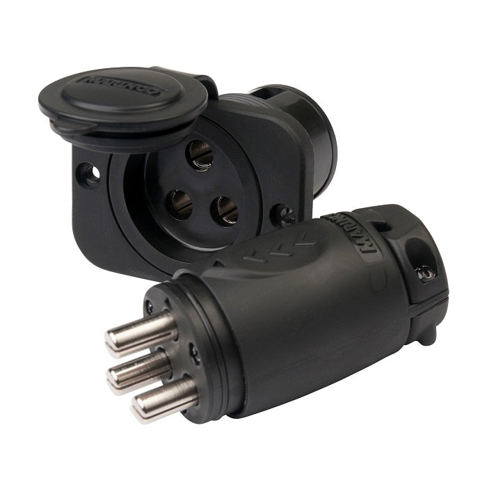Marinco 12VCPS3 70A Trolling Wtron Motor Plug and Receptacle