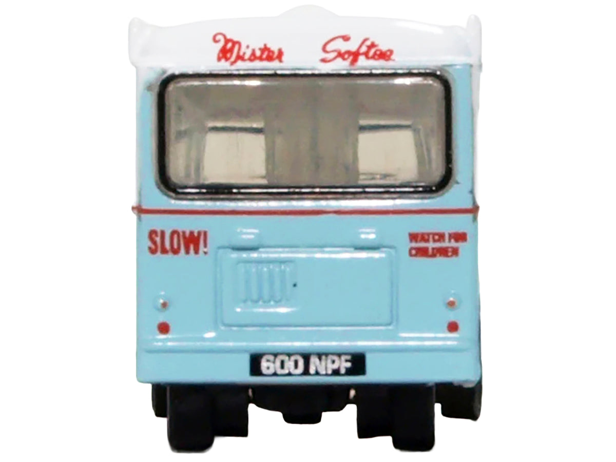 Bedford CA Ice Cream Van Light Blue White 1/148 Diecast Model - Oxford Diecast