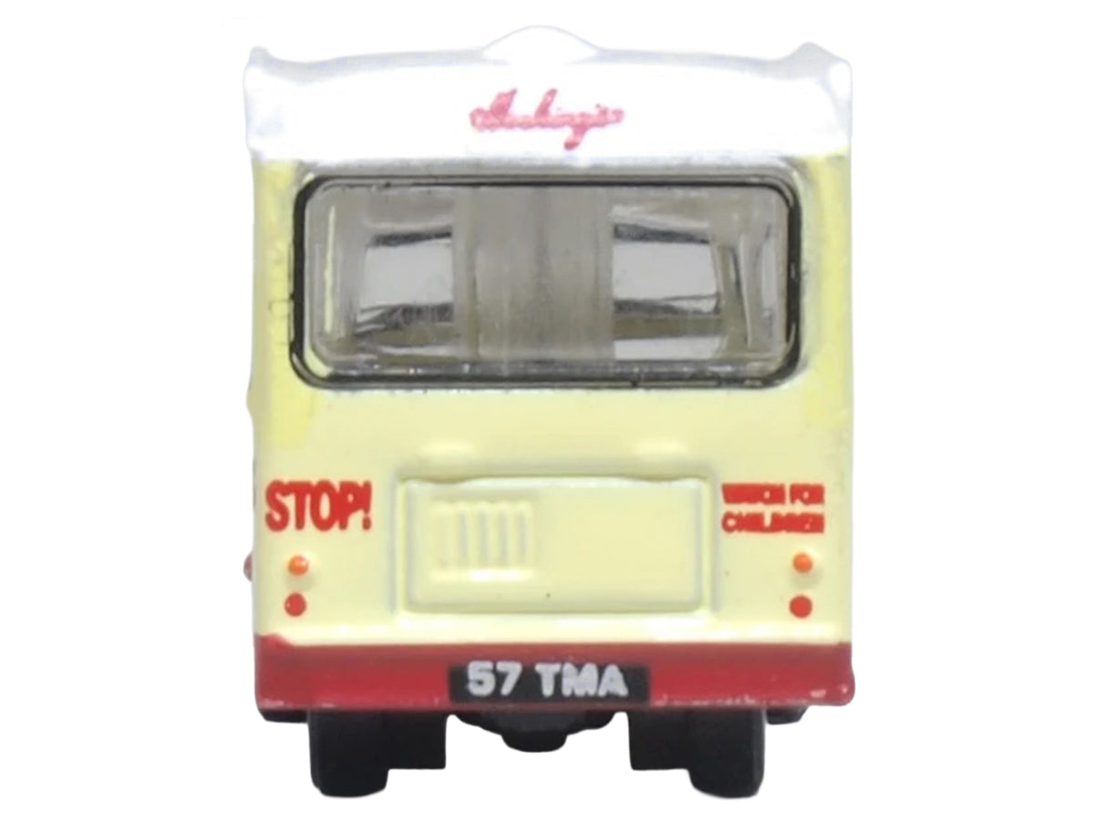 Bedford CA Ice Cream Van Cream White Top 1/148 Diecast Model - Oxford Diecast