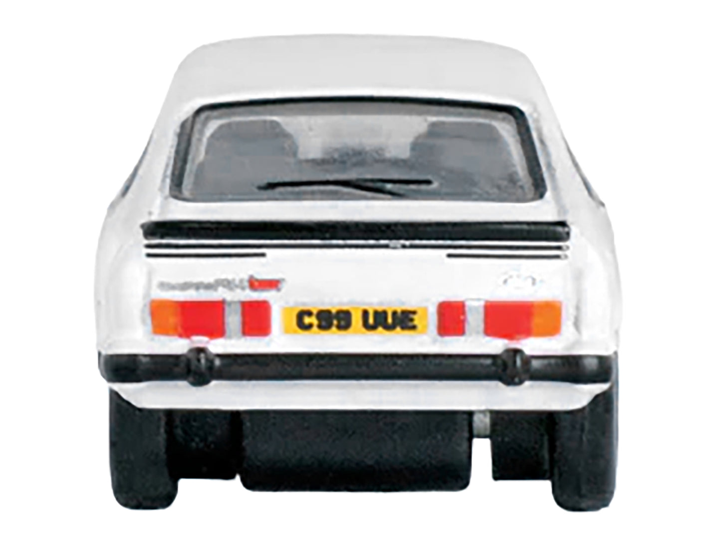 Ford Capri Mk3 RHD Diamond White Black 1/148 Diecast Model Car - Oxford Diecast