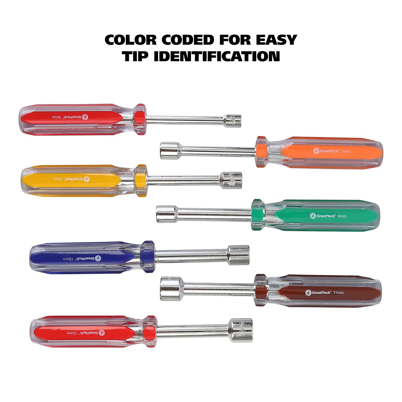 GreatNeck Metric Nutdriver Set (7-Piece Set)