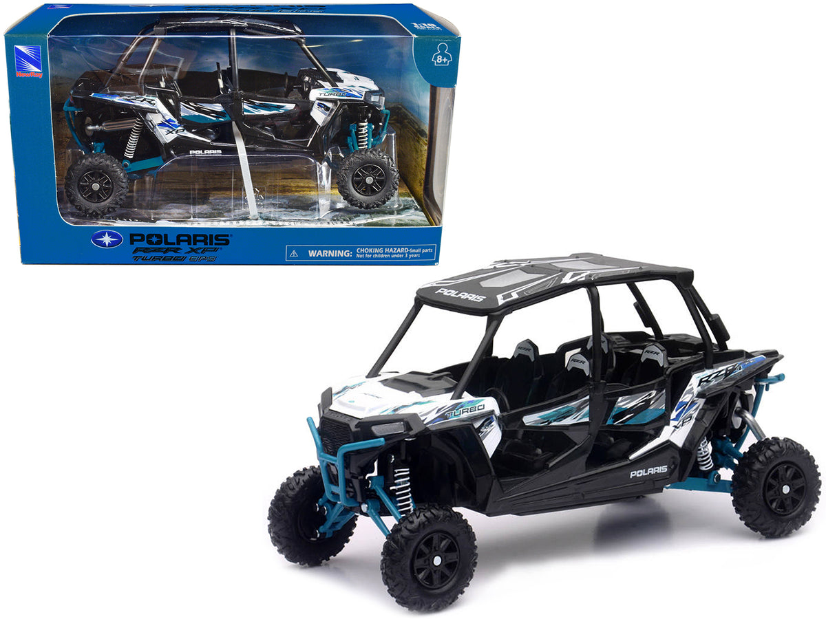 Polaris RZR XP 4 Turbo EPS Sport UTV White 1/18 Diecast Model Car - New Ray
