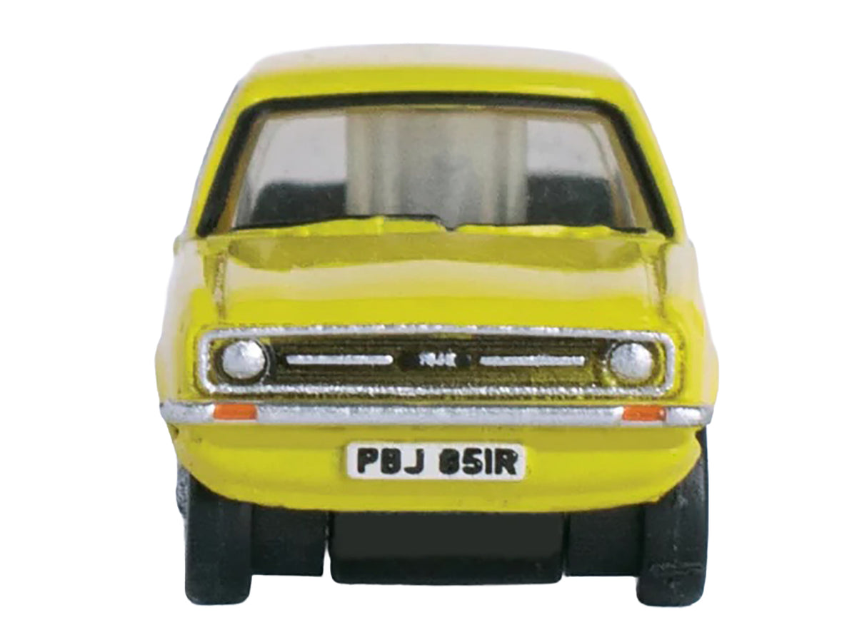 Ford Escort Mk2 RHD Signal Yellow 1/148 (N) Scale Diecast Model Car