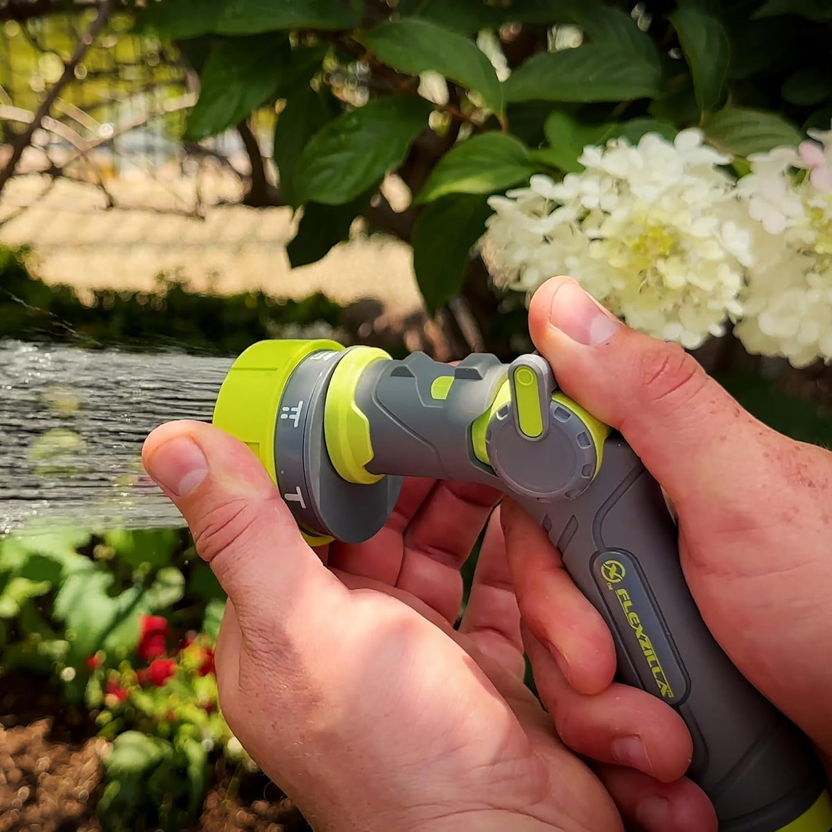 Flexzilla® Heavy Duty 7-Pattern Adjustable Flow Garden Hose Nozzle (Boxed)