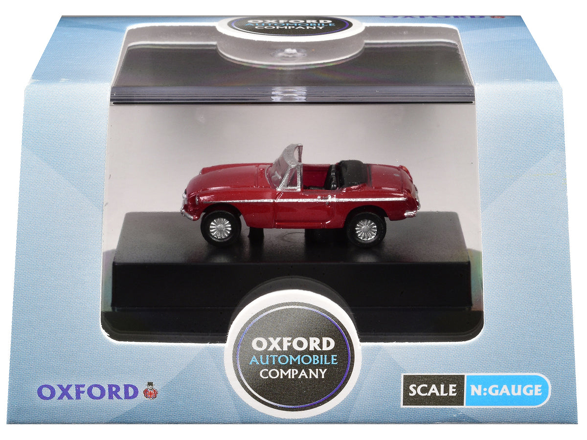 MG MGB Roadster RHD Tartan Red 1/148 (N) Scale Diecast Model Car
