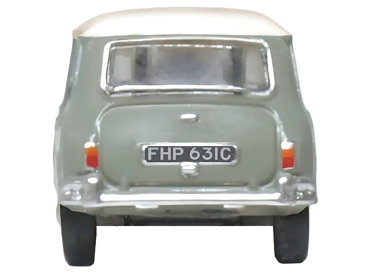 Mini Classic Tweed Gray with Cream Top 1/148 (N) Scale Diecast Model Car