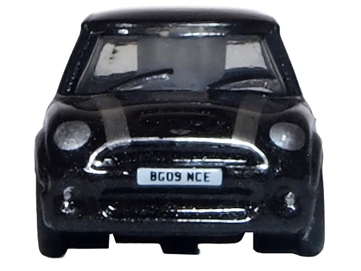 Mini Cooper S RHD Midnight Black Silver 1/148 Diecast Model Car - Oxford Diecast