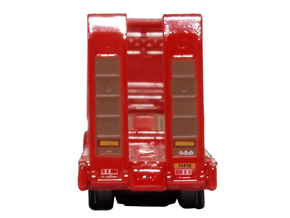 Scania T-Cab Truck RHD Lowboy Trailer Red 1/148 Diecast Model - Oxford Diecast