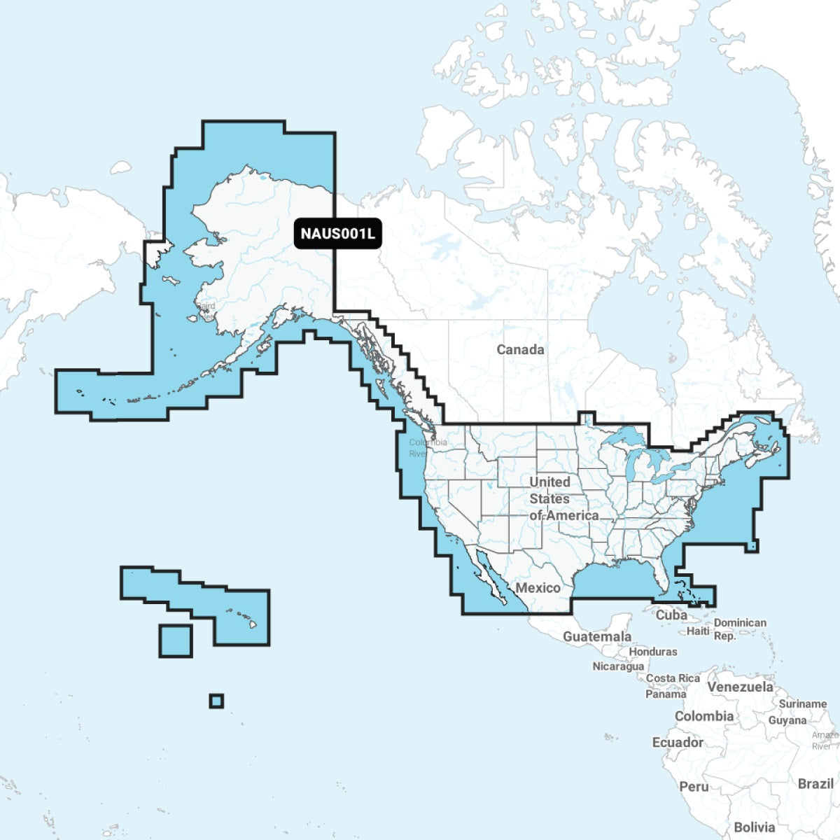 Navionics Plus NAUS001L US Wtron and Coastal Canada microSD