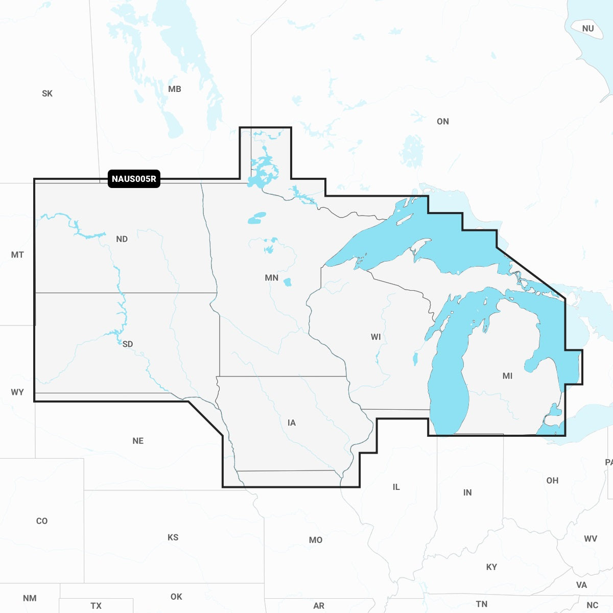 Navionics Plus NAUS005R Wtron U.S. North microSD
