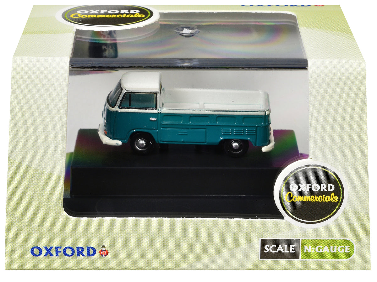 Volkswagen T2 Pickup Truck Emerald Green 1/148 Diecast Model - Oxford Diecast