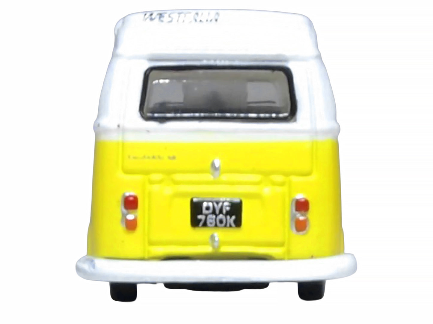 Volkswagen T2 Bay Window Camper Van Saturn Yellow and White 1/148 (N) Scale T&y Diecast Model Car by Oxford T&y Diecast
