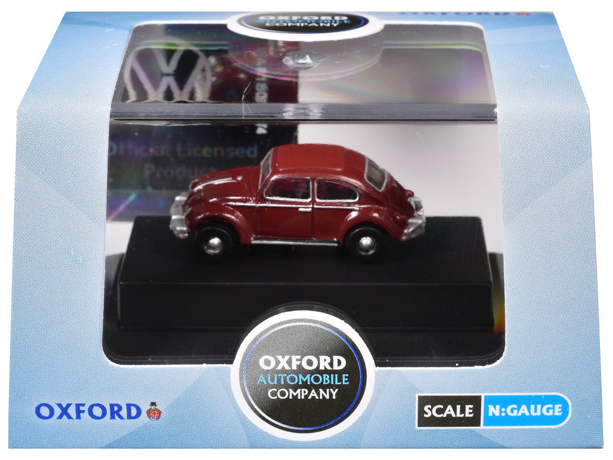 Volkswagen Beetle Ruby Red 1/148 (N) Scale Diecast Model Car - Oxford Diecast