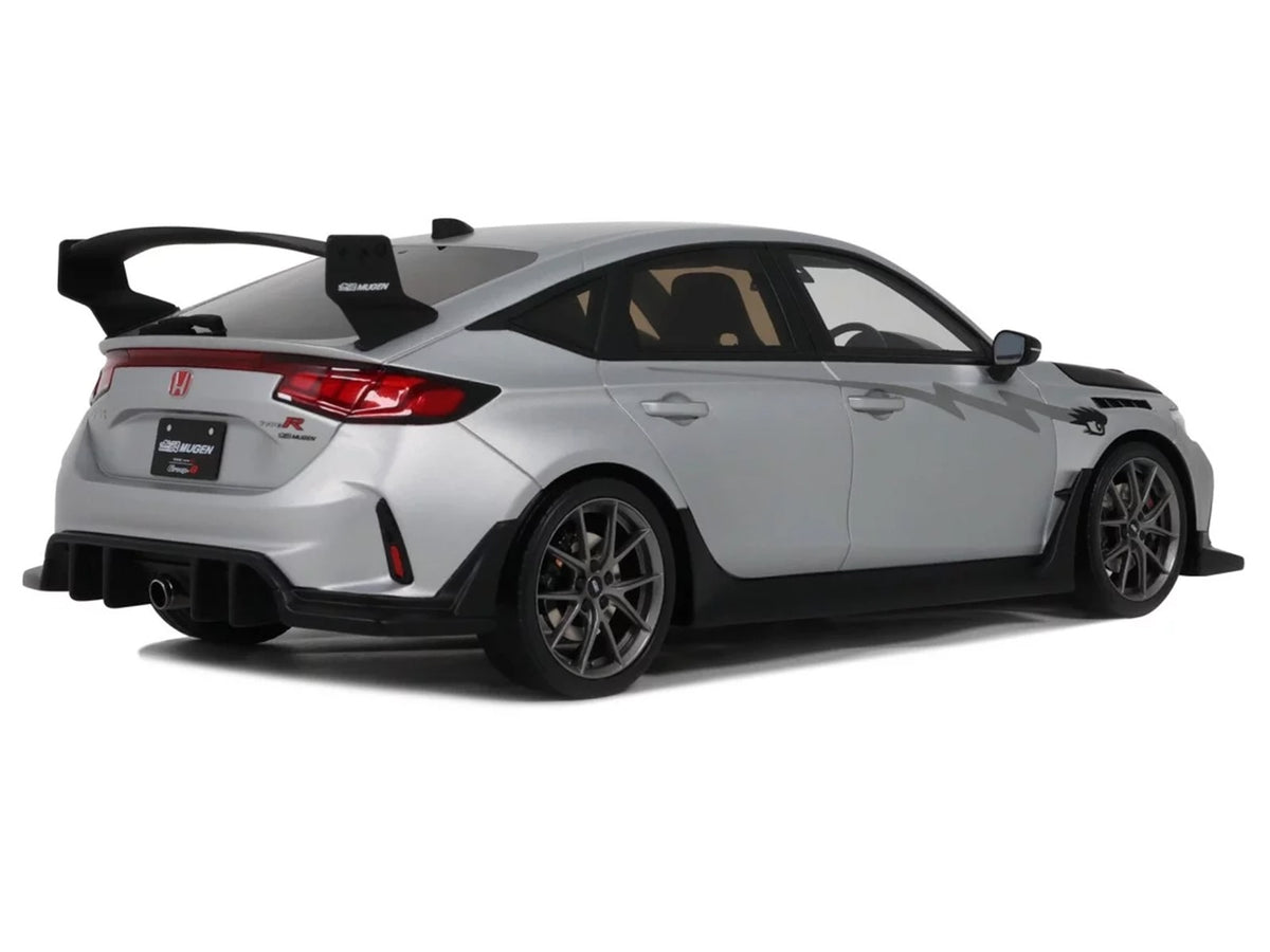 2024 Honda Civic Type R Mugen Group B RHD Matt Silver Black Hood 1/18 Model