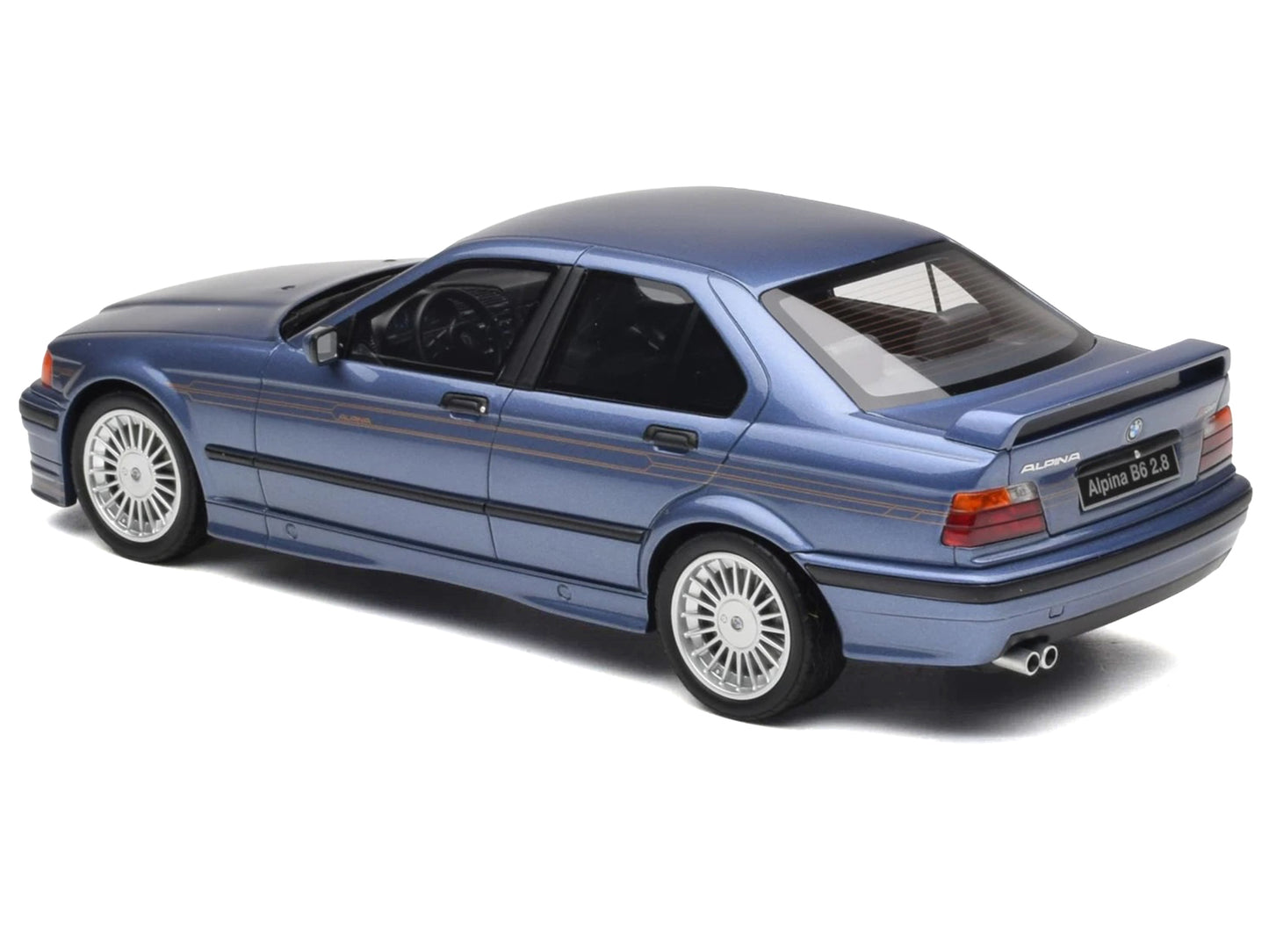 1992 BMW Alpina B6 2.8 Alpina Blue Metallic Limited Edition to 2500 pieces Worldwide 1/18 Model Car by Otto Mobile